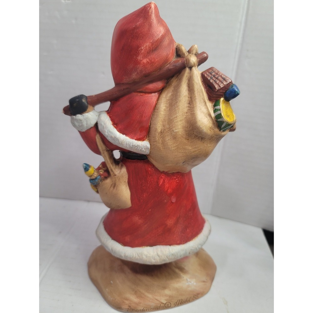 vintage ceramic santa pro fincial Mold from 1988. christmas tree packages toys - Picture 4 of 5